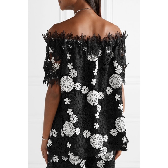 HOST PICK -Naeem Khan Guipure Lace Off-the-Shoulder Top Dress - Picture 4 of 8